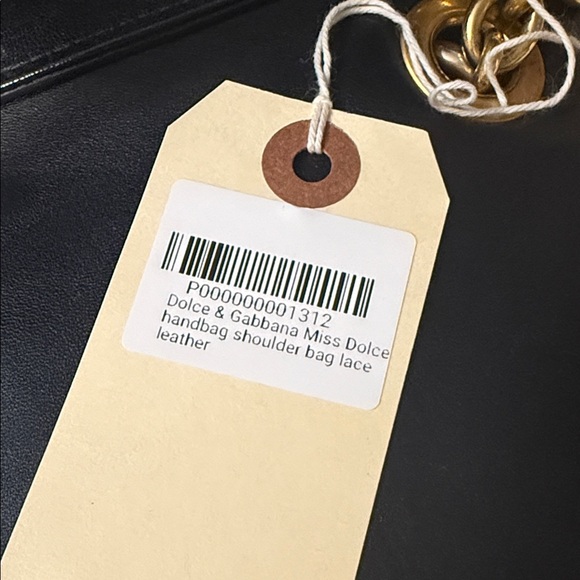 Dolce & Gabbana Black Lace Padlock Top Handle Bag - Picture 14 of 14